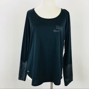 Nike The Nike Tee Long Sleeve Top Black